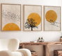 Wallity Cuadro Decorativo Enmarcado en MDF de 3 Piezas 30 x 40 cm